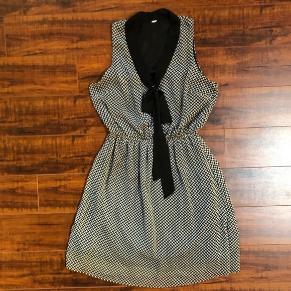 Vintage Secretary Black & White Babydoll Dress - Picture 7 of 11